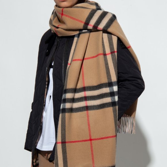 Burberry Other - SOLD NEW, BURBERRY Giant Check Cashmere XL Reversible Scarf